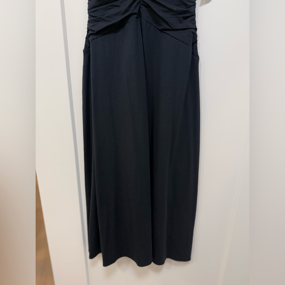 Abercrombie & Fitch Women's Bra-Free Ruched Knit Midi Dress Size Small Petite - Picture 4 of 10